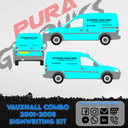 Vauxhall Combo 2001-2008 Self Fit Signwriting Kit