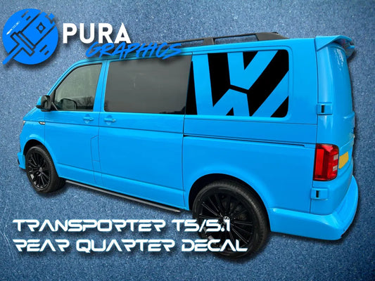 Transporter T5/T5.1 + T6/T6.1 SWB&LWB Rear Quarter Vinyl Decal Sticker